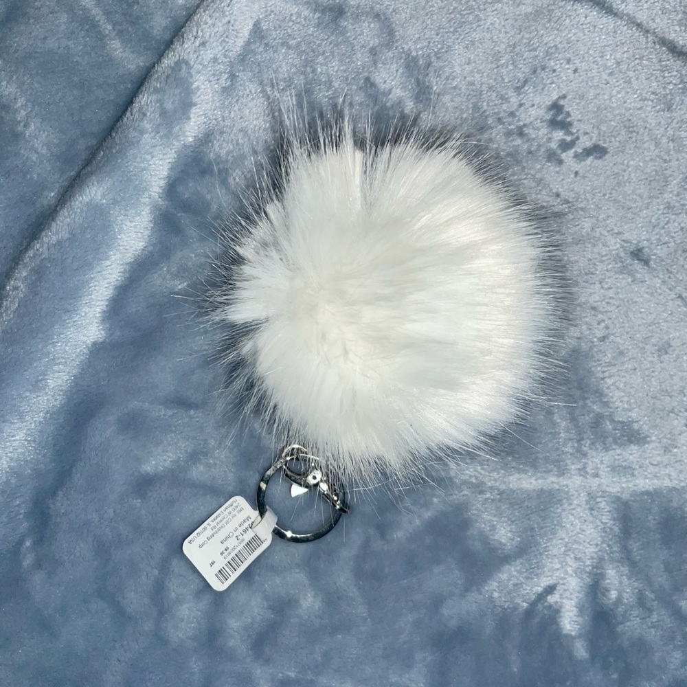 Pom Pom Keychain soft white cute sexy fun